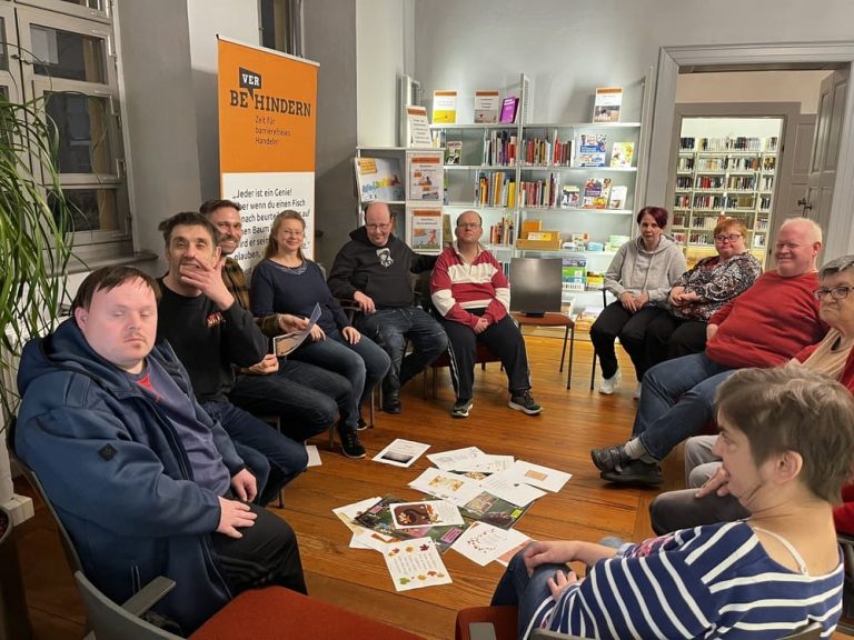 Musikalische Lesung des Grundbildungszentrums Nordsachsen in der Inklusiven Bibliothek in Torgau